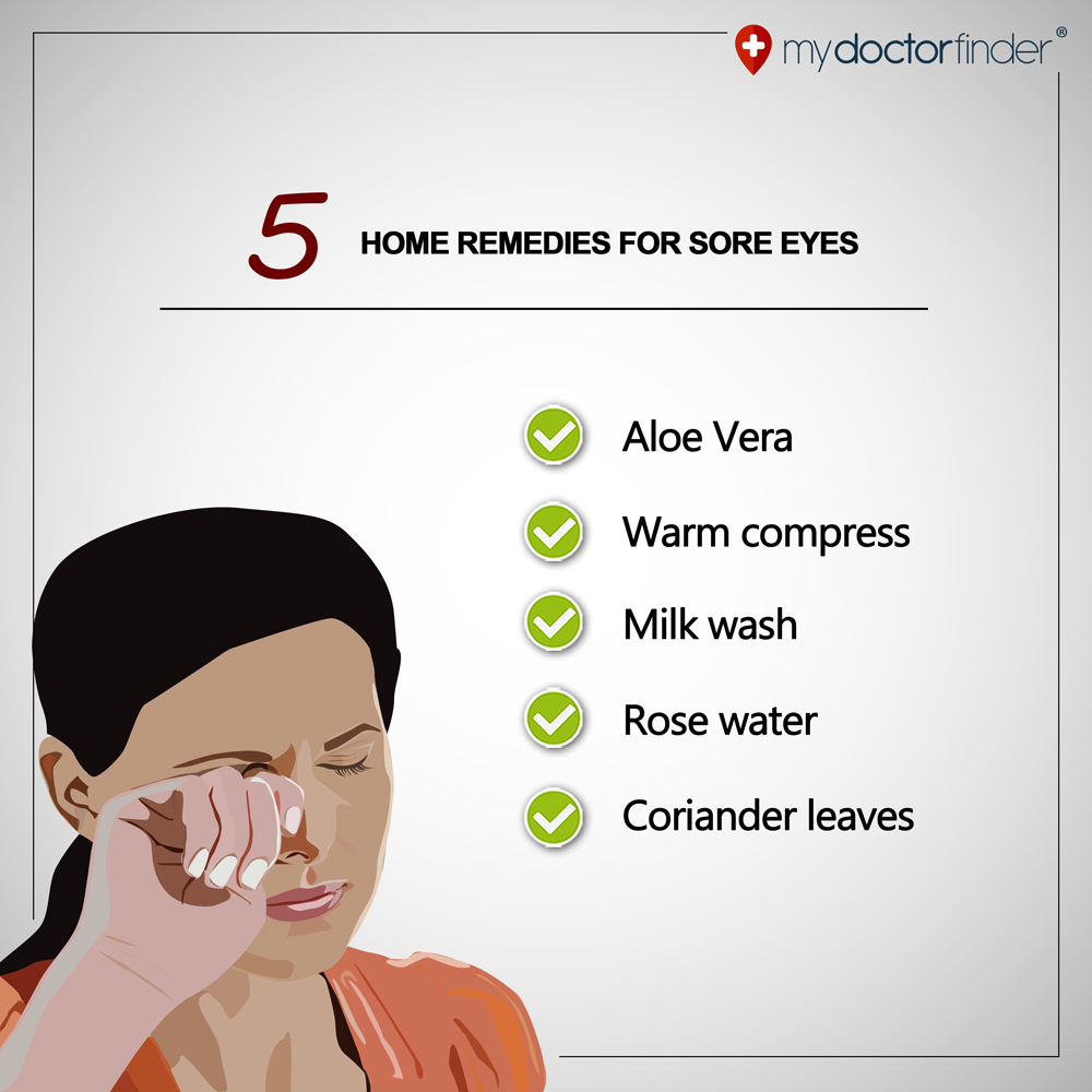 5 Home Remedies for Sore Eyes  My Doctor Finder